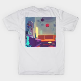 Surreal liminal living room T-Shirt